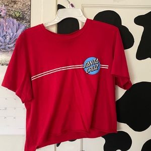 Santa Cruz cropped tee